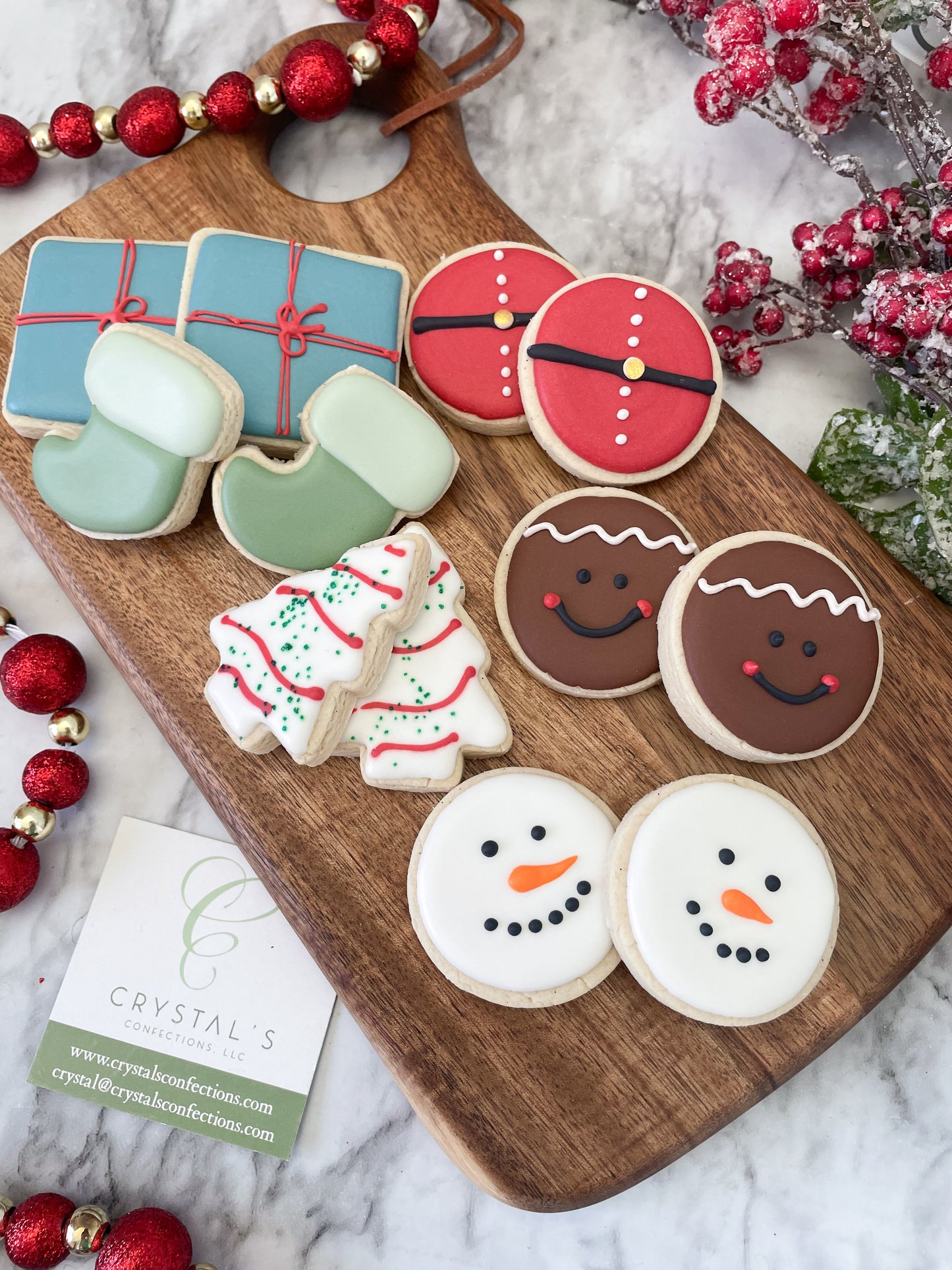 Christmas mini sugar cookies - two dozen – Bo's Bake Shop